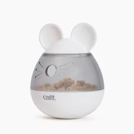 Cat It Dispensador de golosinas para gatos PIXI, Diseño de orejas de ratón, Blanco, AAAOT90314
