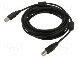 ART Cable USB 2.0 A-B de 5m Negro