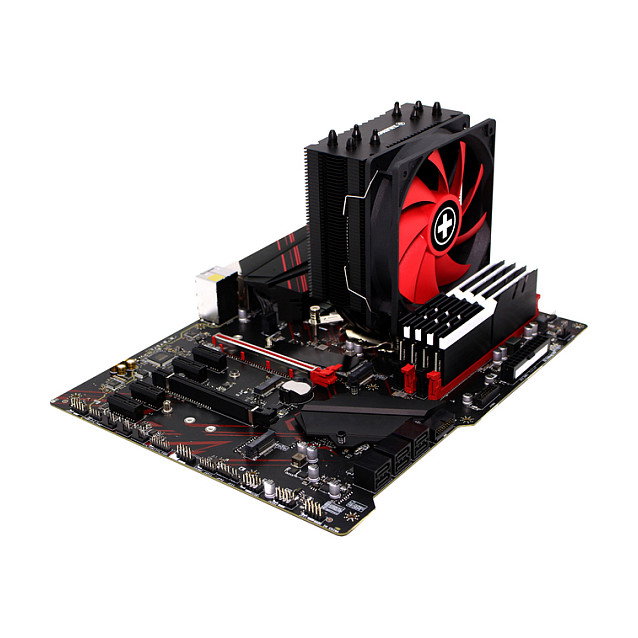 Xilence Cooler M704 Negro/Rojo CPU Disipador TDP 180W AM4.115x.1200.1700.2011.2066