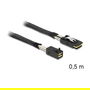 DeLOCK Cable SAS SFF-8643 a SFF-8087, 0.5 m, Negro, 36 Pin, Conector Macho/Macho - 83388
