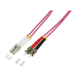 LogiLink LWL Patchkabel OM4 LC / ST 5,0m Duplex