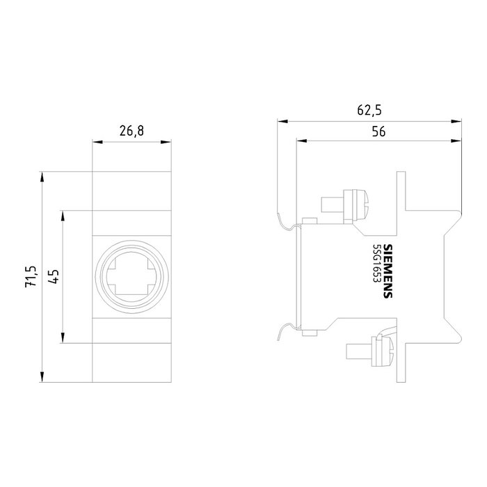 Siemens Soporte para fusibles, 1 pieza