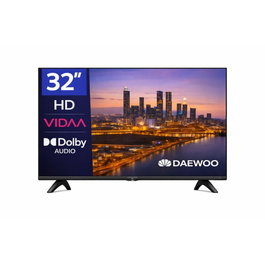 Daewoo TV LED 32 pulgadas HD Ready Smart TV VIDAA 32VB56HV, diseño sin marcos y Dolby Audio