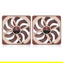 NOCTUA NF-A14x25 G2 PWM Sx2-PP Ventilador de 140 mm 1500 RPM Flujo de Aire 155.6 m3/h para Caja de Ordenador 2 Unidades