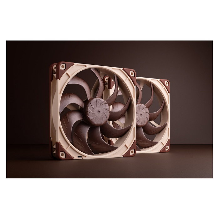 NOCTUA NF-A14x25 G2 PWM Sx2-PP Ventilador de 140 mm 1500 RPM Flujo de Aire 155.6 m3/h para Caja de Ordenador 2 Unidades