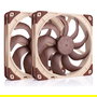 NOCTUA NF-A14x25 G2 PWM Sx2-PP Ventilador de 140 mm 1500 RPM Flujo de Aire 155.6 m3/h para Caja de Ordenador 2 Unidades