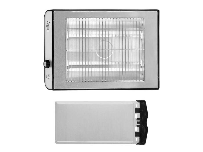 ARGON Tostador Plano Acero 600W Color Acero Dimensiones 38 x 25 x 6.5 cm (Set de 6)