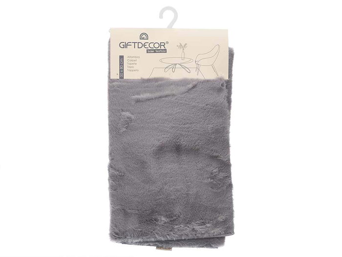 Giftdecor Alfombra Rabbit 50 cm x 80 cm Gris Oscuro (Set de 6)