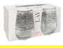 LAV Set 4 Vasos Gaia 475 cc con Diseño Bl.Lines Medidas ø7x9x11 cm (6 Cajas)
