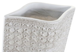 DKD Home Decor Jarrón Isara Blanco de Resina 58 cm