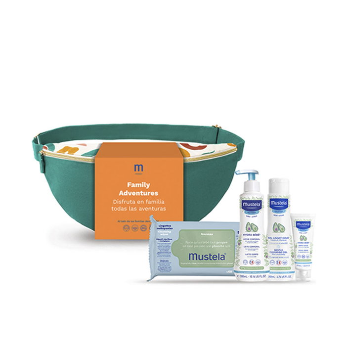 Mustela FAMILY ADVENTUR Bolso Neceser Estuche 5 Piezas Hydra Bebé Loción Hidratante para Bebés Cuidado Corporal Mustela FAMILY ADVENTUR Bolso Neceser Estuche 5 Piezas Hydra Bebé Loción Hidratante para Bebés Cuidado Corporal