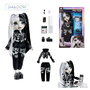 MGA Shadow High Muñeca Girls Night Heather - Muñeca de moda monocromática con coletas, tablet y accesorios de maquillaje, Ref. 597865, +4 años