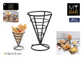 My Bar Cesta Para Servir Cónica 9.5 cm x 14.5 cm (24 Unidades)