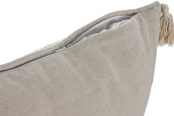 DKD Home Decor Cojín de Poliéster y Lino Natural 45x8x45 cm DKD Home Decor Cojín de Poliéster y Lino Natural 45x8x45 cm