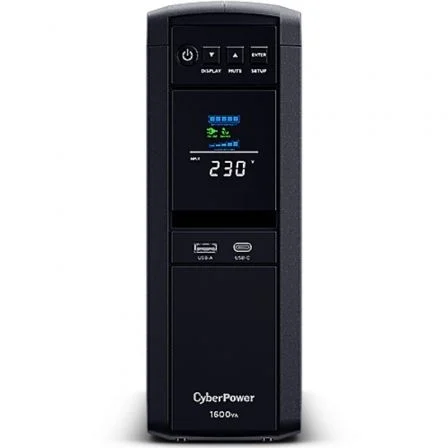 Cyberpower SAI Línea Interactiva CP1600EPFCLCD 1600VA/1000W Onda Sinusoidal Pura Formato Torre