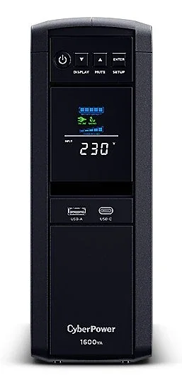 CyberPower CP1600EPFCLCD 1600VA 1000W Sinusoidal Pure Line-Interactive UPS