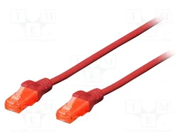 DIGITUS Patch cord Cat 5e U/UTP 15m Rojo