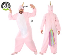 Disfraz de Unicornio Rosa Adulto Hombre XL