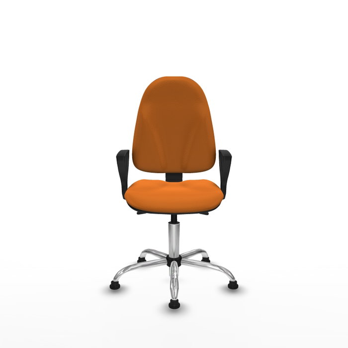 PIQUERAS Y CRESPO Silla de oficina Algarra Naranja con mecanismo Asincro