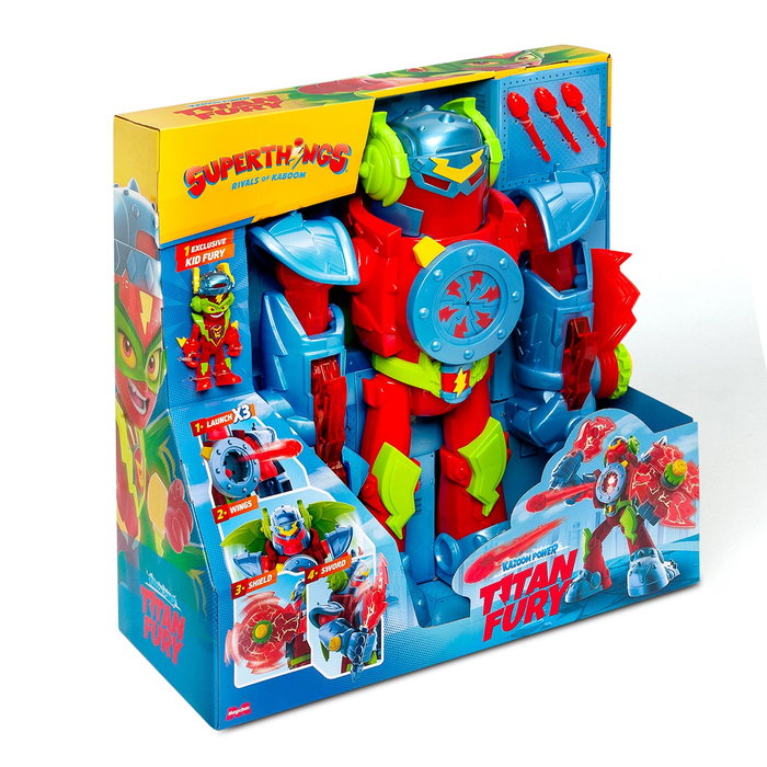 Magic Box Superthings Titan Fury Mega Robot con Alas Desplegables Magic Box Superthings Titan Fury Mega Robot con Alas Desplegables