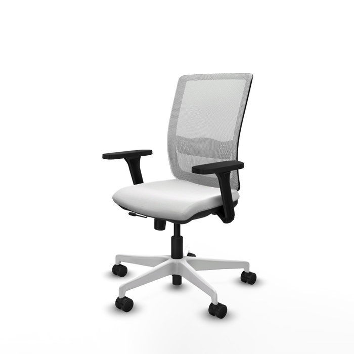 PIQUERAS Y CRESPO Silla de oficina Haches Blanca con Mecanismo Sincro/Traslack PIQUERAS Y CRESPO Silla de oficina Haches Blanca con Mecanismo Sincro/Traslack