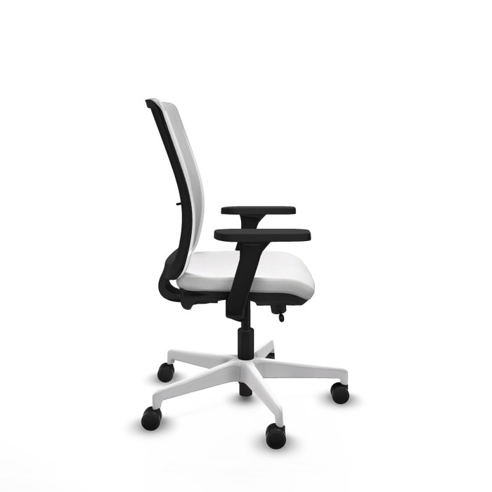 PIQUERAS Y CRESPO Silla de oficina Haches Blanca con Mecanismo Sincro/Traslack PIQUERAS Y CRESPO Silla de oficina Haches Blanca con Mecanismo Sincro/Traslack