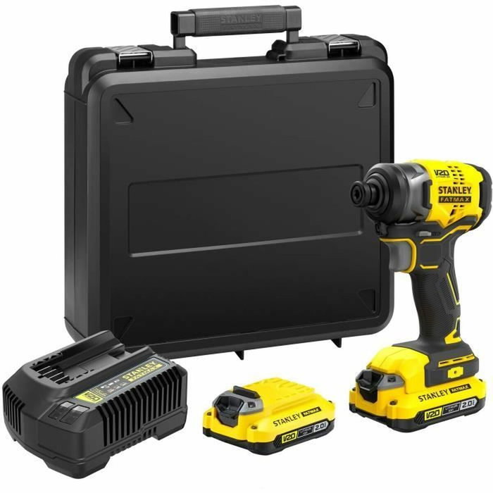 Stanley Fatmax Atornillador de Impacto Brushless V20 SFMCF810D2K-QW 18V con 2 Baterías de 2Ah