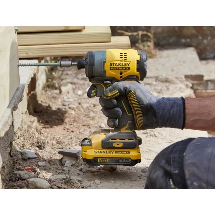 Stanley Atornillador de Impacto Brushless V20 SFMCF810D2K 18V 2Ah con Cargador y Maletín Stanley Atornillador de Impacto Brushless V20 SFMCF810D2K 18V 2Ah con Cargador y Maletín