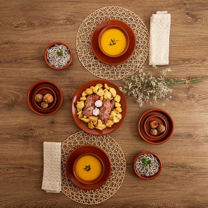 Plato Churrasco Barro Barro Profesional Raimundo 26 cm