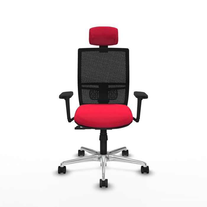 PIQUERAS Y CRESPO Silla de oficina Yunquera con mecanismo Sincro, asiento Rojo y respaldo Negro PIQUERAS Y CRESPO Silla de oficina Yunquera con mecanismo Sincro, asiento Rojo y respaldo Negro