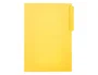 Liderpapel Subcarpeta de cartulina con pestaña izquierda, amarillo, formato Folio