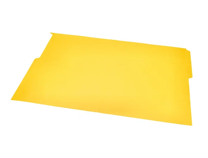Liderpapel Subcarpeta de cartulina con pestaña izquierda, amarillo, formato Folio