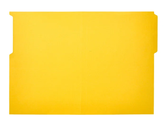 Liderpapel Subcarpeta de cartulina con pestaña izquierda, amarillo, formato Folio