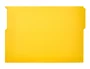 Liderpapel Subcarpeta de cartulina con pestaña izquierda, amarillo, formato Folio