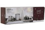 DKD Home Decor Set de 5 Portavelas con Velas LED Blanco y Plateado