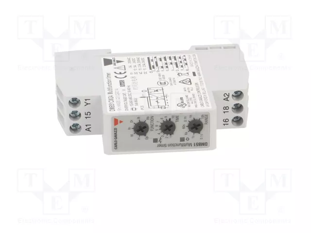 CARLO GAVAZZI Relé de tiempo SPDT 0,1s÷100h 250VAC/8A 24VDC/5A