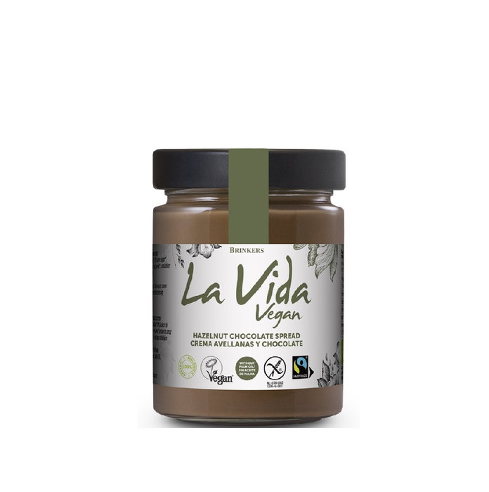 LA VIDA VEGAN Crema de Chocolate y Avellanas Bio Vegan 270gr