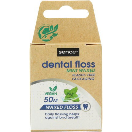 Sence Beauty Hilo dental encerado sabor a menta, 50 m Sence Beauty Hilo dental encerado sabor a menta, 50 m