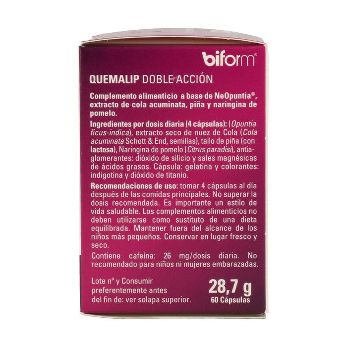 Biform Quemalip Doble Acción 60 cápsulas