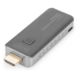 Digitus Transmisor HDMI inalámbrico para Click & Present Mini DS-55319, Negro
