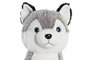 DKD Home Decor Peluche Perro Husky Gris Blanco 20x30x20 cm (2 Unidades)
