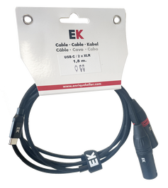 Cable Ek Audio Usb-C Xlr Macho X 2
