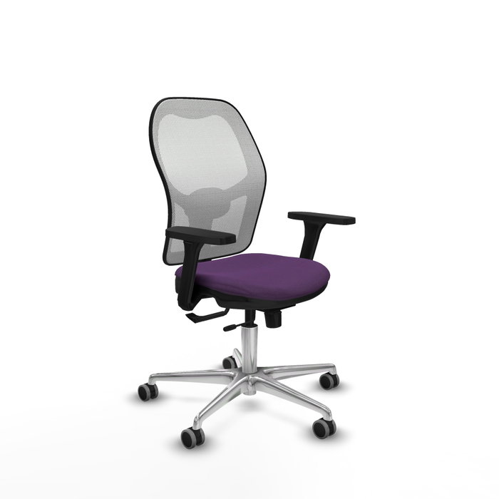 PIQUERAS Y CRESPO Silla de oficina Jorquera Morado/Blanco con mecanismo Sincro/Traslack PIQUERAS Y CRESPO Silla de oficina Jorquera Morado/Blanco con mecanismo Sincro/Traslack