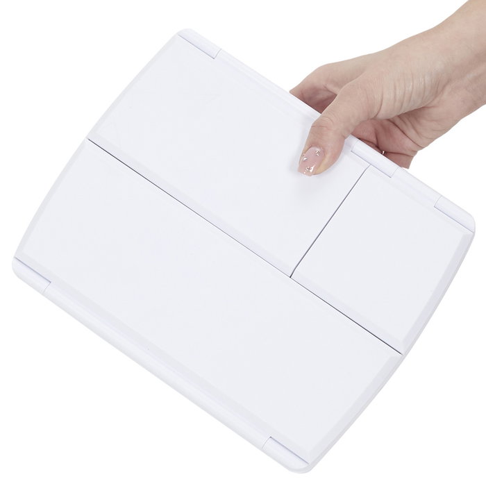 Cosmetic Club Espejo Led con Almacenamiento para Cosméticos, 24x19x6 cm Cosmetic Club Espejo Led con Almacenamiento para Cosméticos, 24x19x6 cm