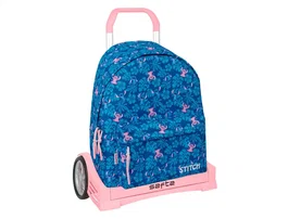 Safta Mochila 774 + Carro Evolution Stitch Lilo - Mochila y Carrito 420x330x150 mm
