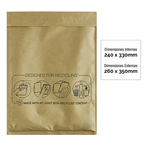 Fellowes Bolsa De Burbujas Banker Box Nº17 Acolchada 240x340 mm Kraft -Pack De 10-