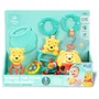Disney Baby DIS0074451174542 Set de Regalo de Nacimiento para Bebé con Juguetes, Mordedor de Winnie the Pooh, Sonajero y Clip para Cochecito