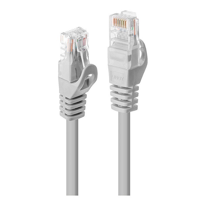 Lindy Cable de Red Cat6 U/UTP Basic Gris 3 m