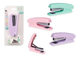 Pincello Grapadora Grande 750 Grapas Surtidos Colores 12.5 x 5 x 3.5 cm (Set de 24)