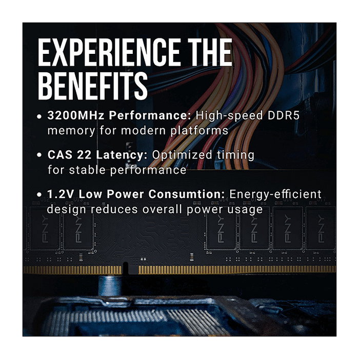 PNY Memoria RAM DDR4 8 GB 3200 MHz MD8GSD43200-SI DIMM